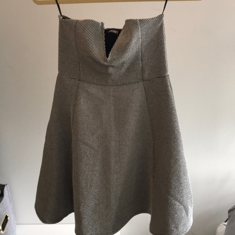 Strapless glitter dress